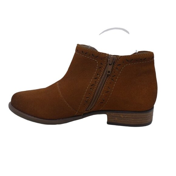 Earth Origins Avani Buxton Ankle Boots Booties Womens 8 Brown Suede Comfort - Picture 4 of 12